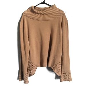 Nanette Lepore Cowl Neck Bell Sleeve Sweater